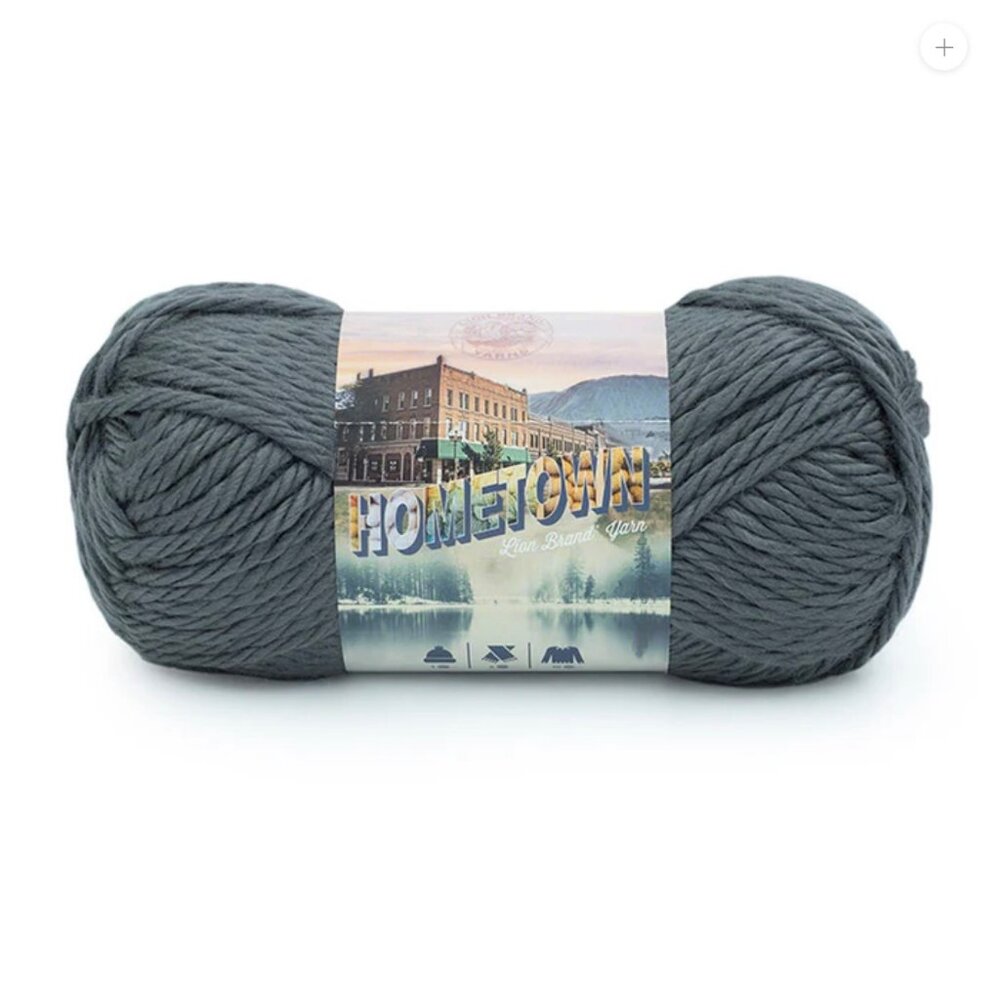 NWT Lion Brand Hometown Slatington Slate